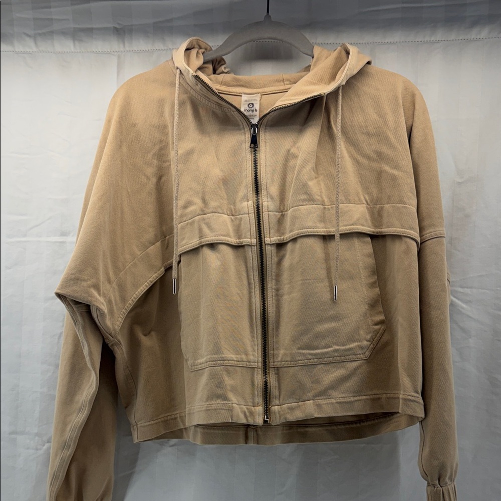 Tan Women's Hooded Jacket‎